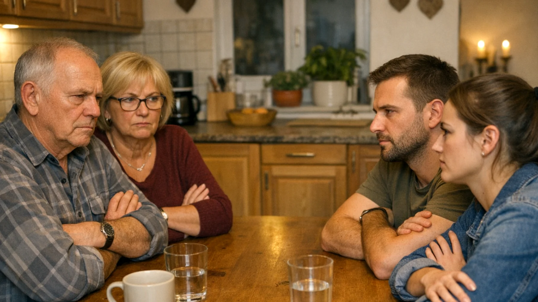 Die Großeltern erleben zunehmende Spannungen mit anderen Familienmitgliedern (z. B. Schwiegertöchtern, Schwiegersöhnen oder anderen Verwandten) über die Art und Weise, wie sie mit ihren erwachsenen Enkeln umgehen und welche Rolle sie in deren Leben spielen dürfen. Es entstehen Konflikte darüber, wie viel Einfluss die Großeltern ausüben sollten, welche Werte sie weitergeben und wie oft der Kontakt stattfindet."