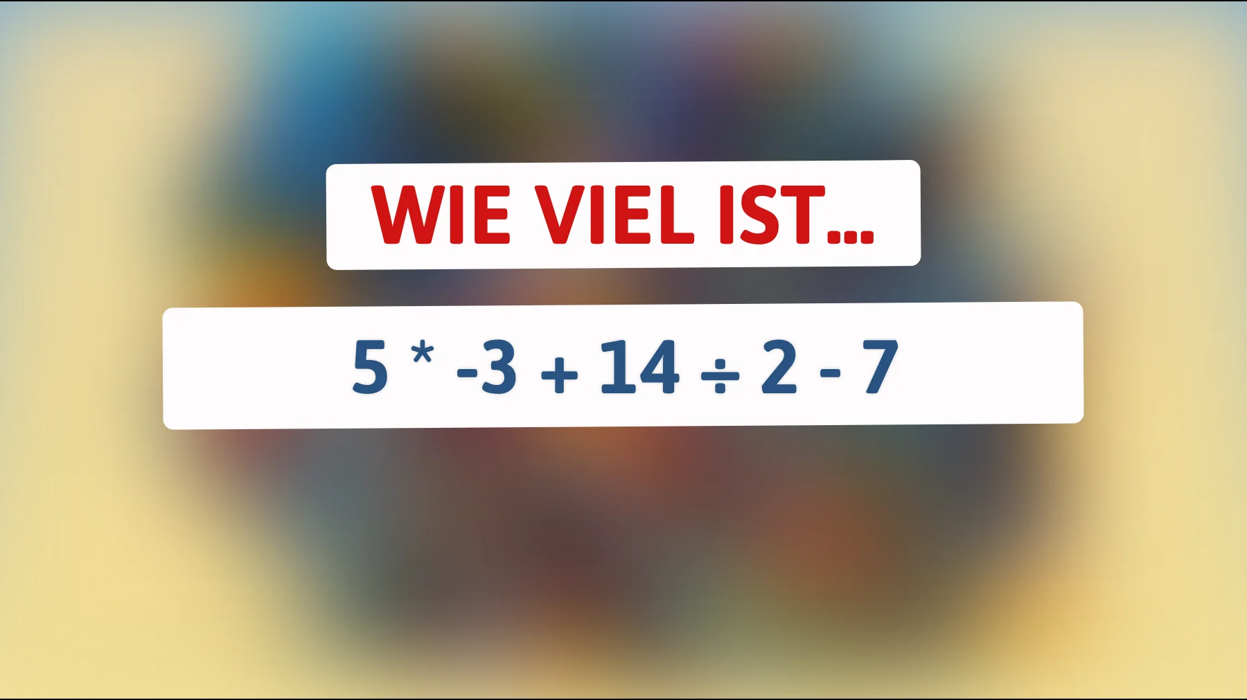 Kannst du das knifflige Rätsel lösen, das nur die klügsten Köpfe knacken? Teste dein mathematisches Können!"