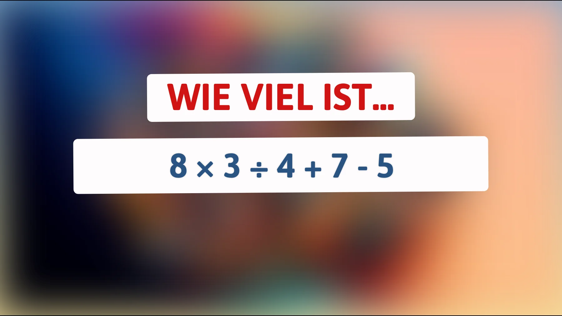 Nur 1% der Menschen können dieses knifflige Rätsel lösen – bist du clever genug, um die richtige Antwort zu finden?"