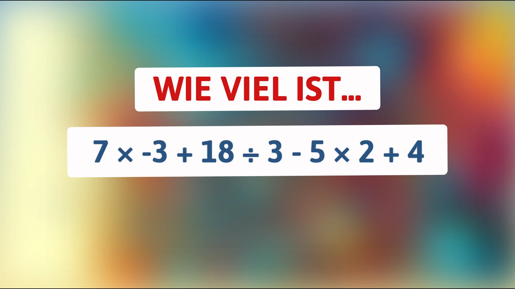 Nur Genies lösen das auf Anhieb: Schaffst du diese einfache, aber tückische Rechnung wirklich?"