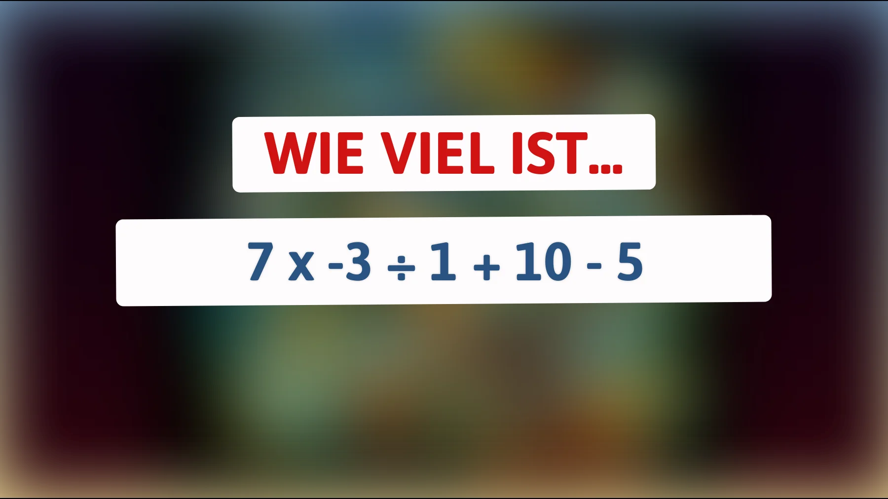 Nur die brillantesten Köpfe können dieses mathematische Rätsel knacken – traust du dich?"