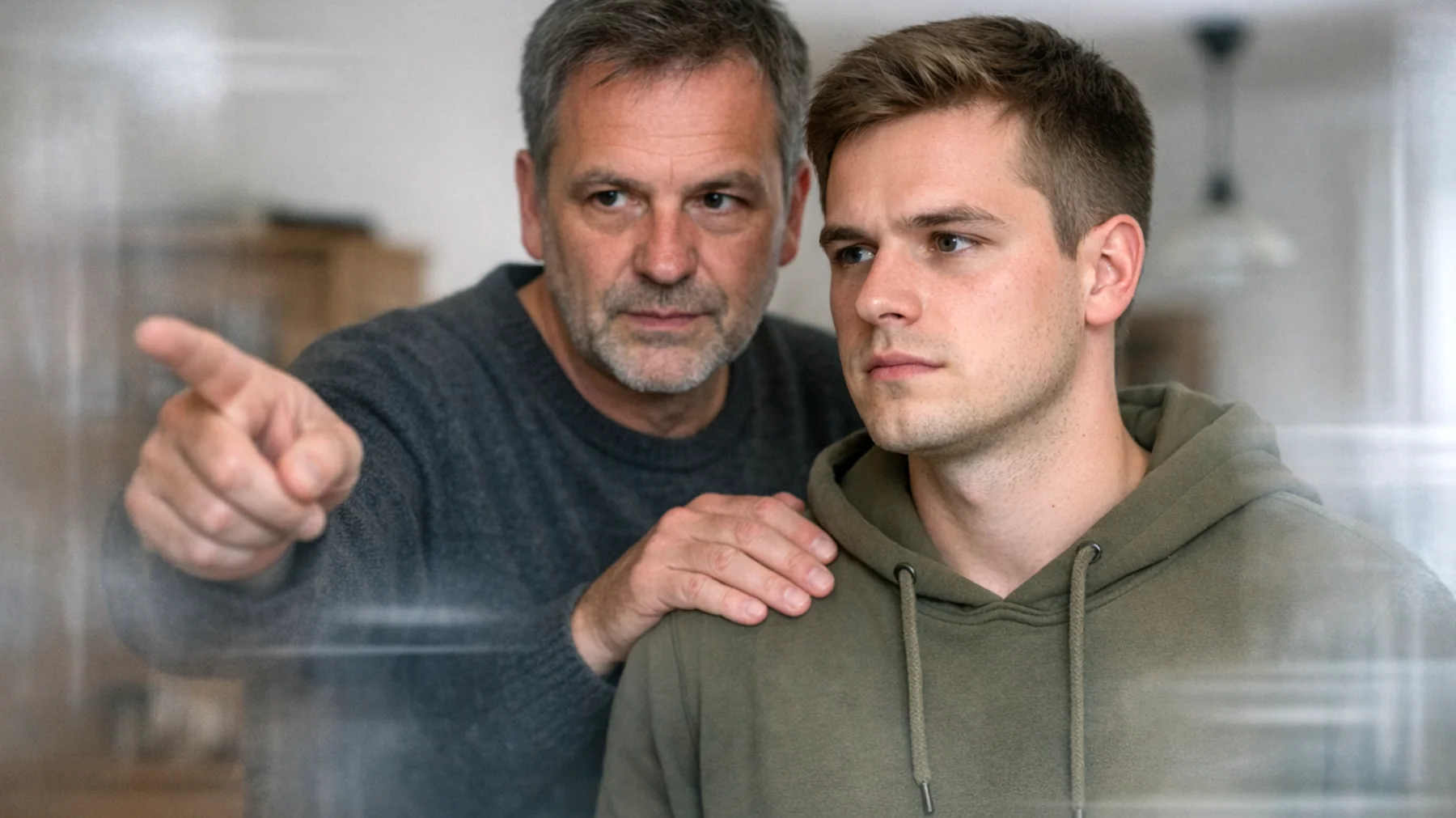 Ein Vater, der seinen jungen Erwachsenen (18–25 Jahre) übermäßig beschützt, indem er wichtige Lebensentscheidungen kontrolliert – wie Berufswahl, Beziehungen oder das Verlassen des Elternhauses – aus Angst vor Fehlern oder Misserfolgen des Kindes."